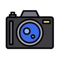 Camera icon on white background vector