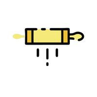 A rolling pin icon on a white background vector