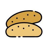 Bread icon isolated on white background vector