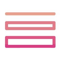 A pink and orange bar with a white background vector
