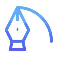 A pen and ink icon on a white background vector