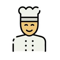 A chef icon on a white background vector