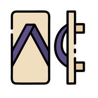 A door with a handle and a handle on it vector