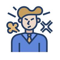A man with a hat and a tie is holding a sign vector