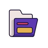 File folder icon illustration vector