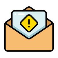 Simple Spam colorful icon. The icon can be used for websites, print templates, presentation templates, illustrations, etc vector
