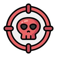 Simple Danger colorful icon. The icon can be used for websites, print templates, presentation templates, illustrations, etc vector