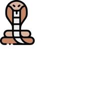 A snake is sitting on a white background vector