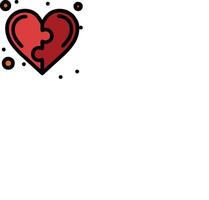 A heart with a piece missing on it vector