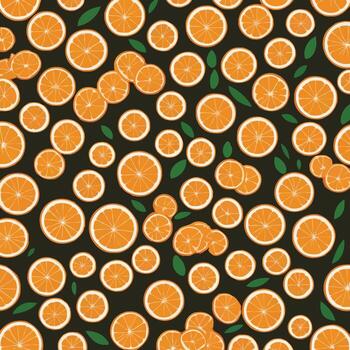 orange slices Patterns vector