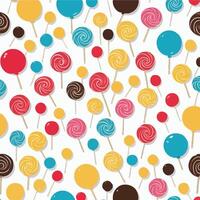 lollipops candy pattern illustration vector
