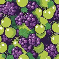 grapes pattern illustration vector