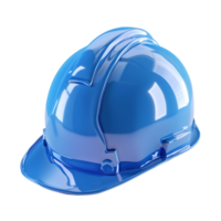 Blue safety helmet Isolated on transparent background png