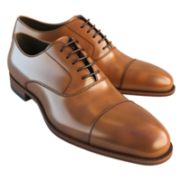 Brown Leather Shoes Isolated on Transparent Background png