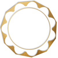 A gold ring with a Transparent background png