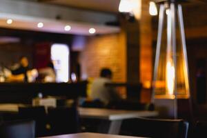Blur and defocused restaurant. photo