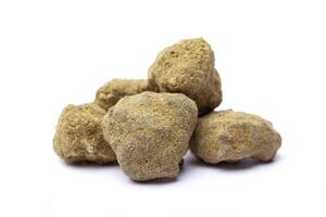 Hashish isolated on white background photo