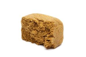 Hashish isolated on white background photo