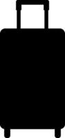 Silhouette of suitcase. vector
