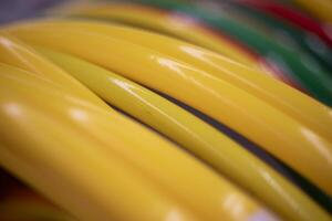 Toys in the store. Toy store details. Objects are shot close. photo