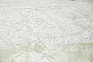 Ice texture in the stadium. Ice skating. Snow-covered surface. photo