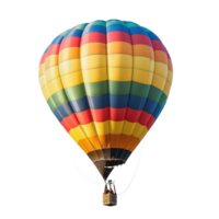 floated Hot-air balloon isolate on transparency background png