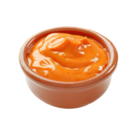 burger sauce in the bowl isolate on transparency background png