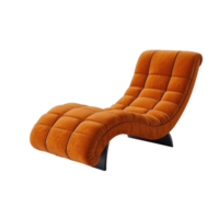 Chaise Lounge front view full length isolate on transparency background png