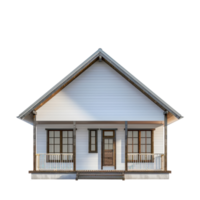 Cottage front view full length isolate on transparency background png