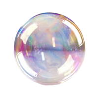 floated Soap Bubble isolate on transparency background png
