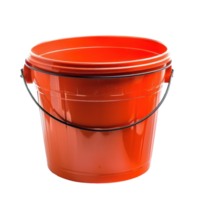 Bucket front view full length isolate on transparency background png