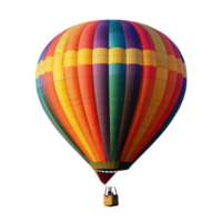 floated Hot-air balloon isolate on transparency background png