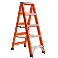 Orange step ladder isolate on transparency background png