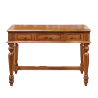 Writing Table front view full length isolate on transparency background png