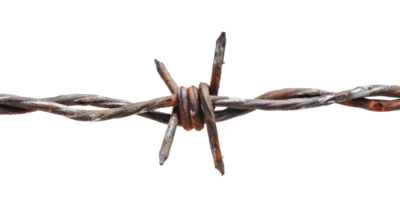 barbed wire isolate on transparency background png
