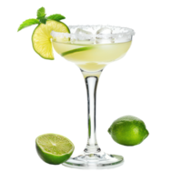 Margarita in a glass isolate on transparency background png