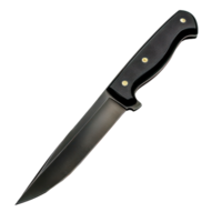 Knife top view full length isolate on transparency background png