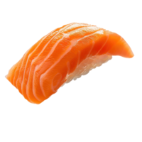 floating raw salmon fish meat isolate on transparency background png