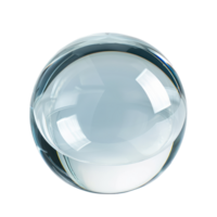 floated round glass ball isolate on transparency background png