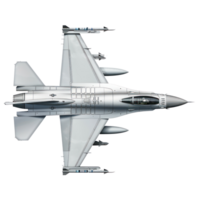 Fighter jet side view full length isolate on transparency background png