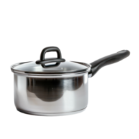 Saucepan side view full length isolate on transparency background png