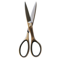 Scissors top view isolate on transparency background png