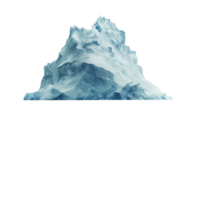 floated iceberg isolate on transparency background png