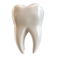 floated 3d render of tooth isolate on transparency background png