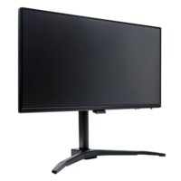 Monitor side view full body isolate on transparency background png