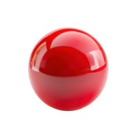 floated round red ball isolate on transparency background png