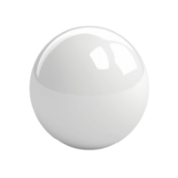 floated round white ball isolate on transparency background png