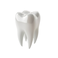 floated 3d render of tooth isolate on transparency background png