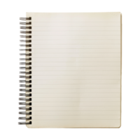 Blank Notebook with Spiral Binding png