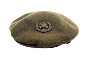 Vintage Military Beret with Crest png